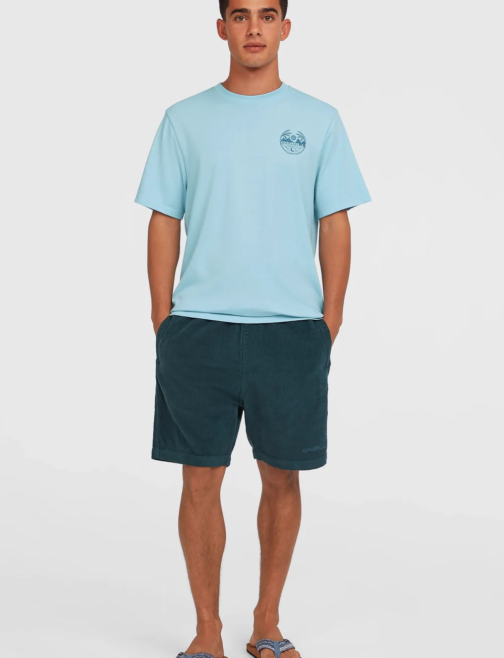 O'neill - O'NEILL CORD SHORTS - vabaaja lühikesed püksid - alma steel - 0