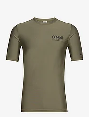 O'neill - ESSENTIALS CALI S/SLV SKINS - short-sleeved t-shirts - deep lichen green - 0