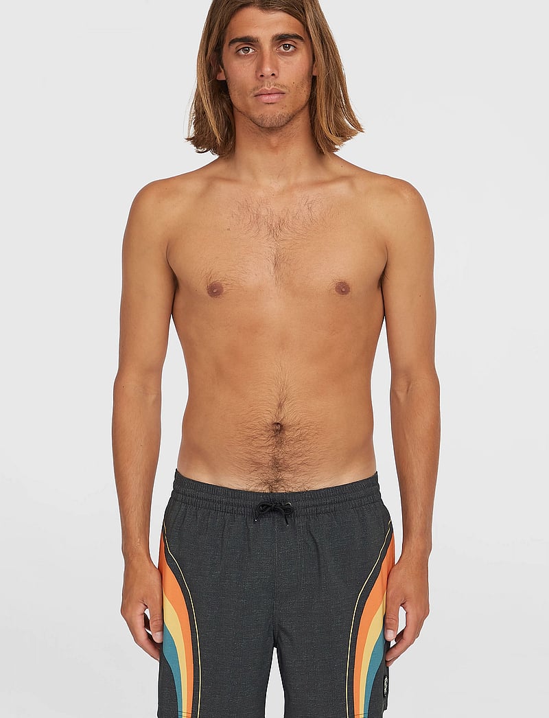 O'neill - O'RIGINALS LONGBOARD 15" SWIMSHORTS - badbyxor - black original stripe - 0