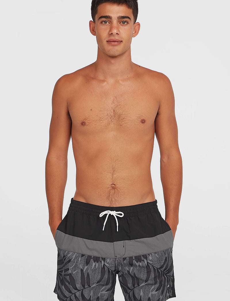 O'neill - O'NEILL CALI BLOCK 15'' SWIMSHORTS - badehosen - black dipped leaves - 0