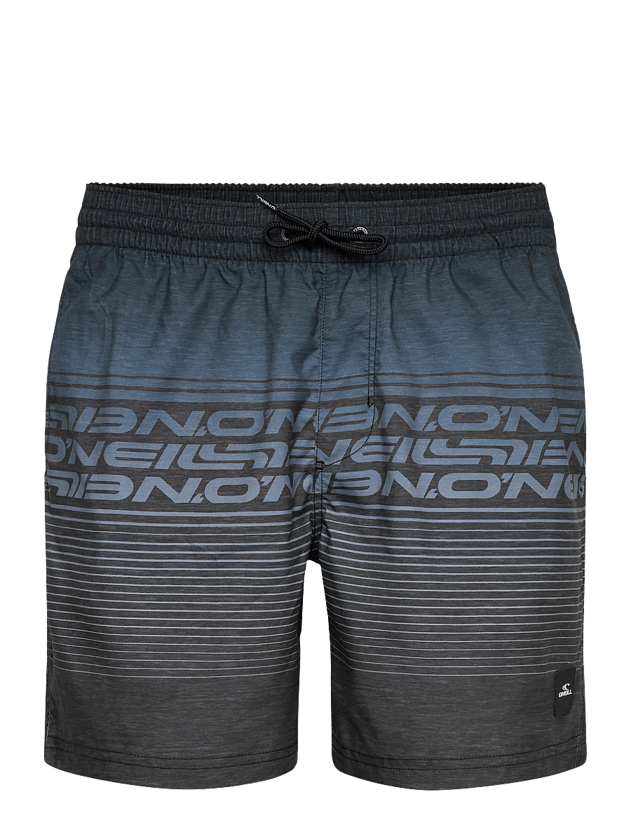 O'neill - O'Neill Logo Stripe 16'' Swimshorts - badebukser - black out heritage o'neill stripe - 0