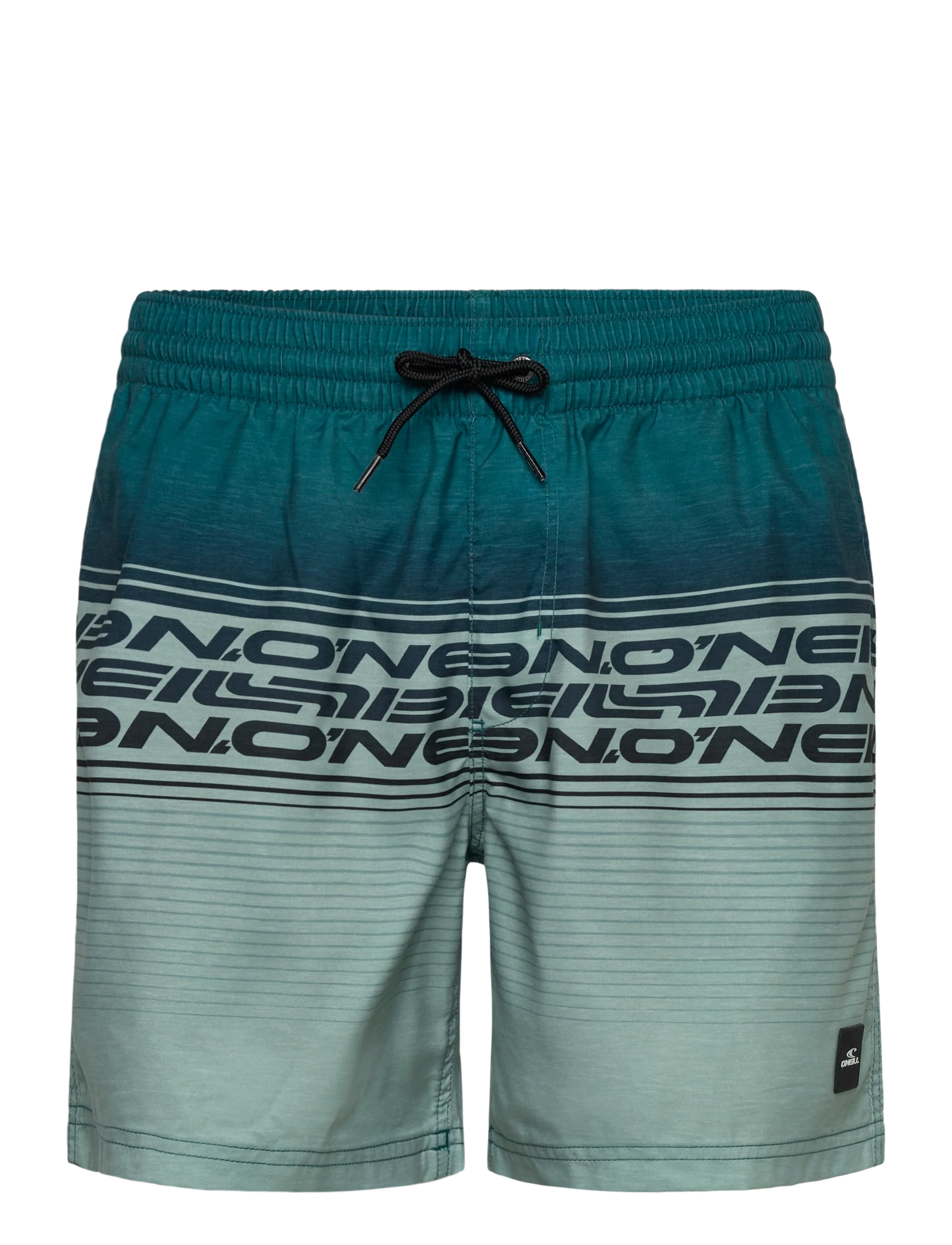 O'neill O'Neill Logo Stripe 16'' Swimshorts - Kleidung - GREEN HERITAGE STRIPE / green