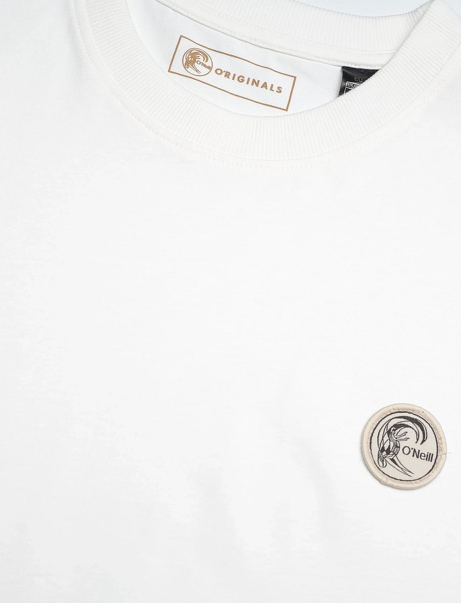 O'neill - O'Riginals Badge T-Shirt - alussärgid ja t-särgid - snow white - 2