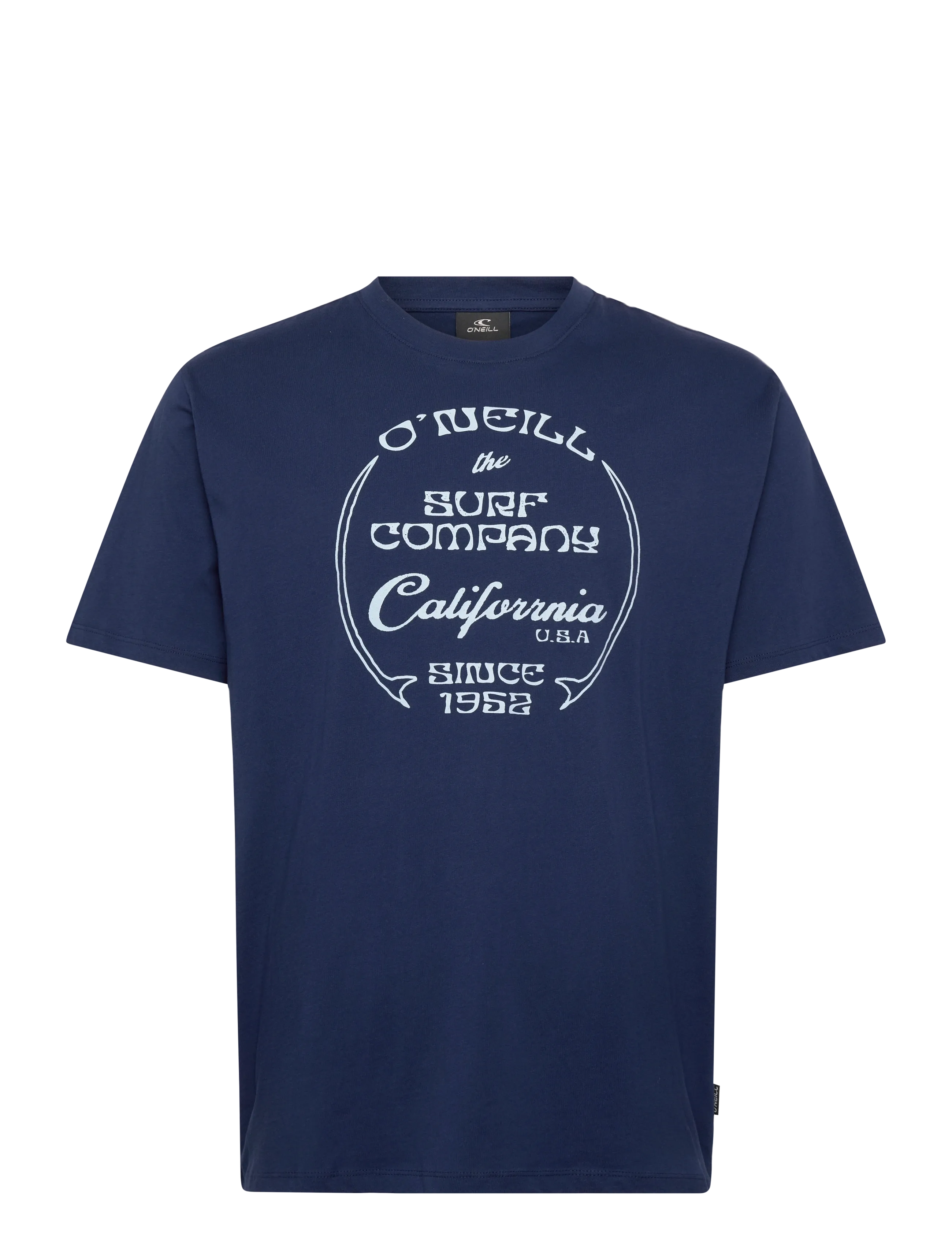O'neill Beach Front Print T-Shirt, M, T-shirts, Marineblau - Short-sleeved, Männerswear