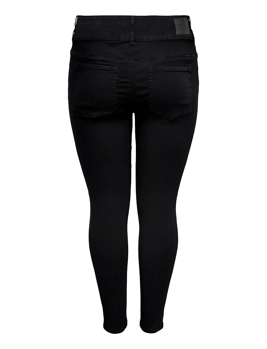 ONLY Carmakoma - CARANNA LIFE HW SK ANK JEANS BLACK NOOS - jeans skinny - black - 2