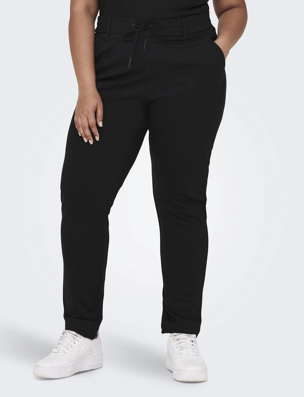 ONLY Carmakoma - CARGOLDTRASH LIFE CLASSIC PANT NOOS - joggingbuxur - black - 0