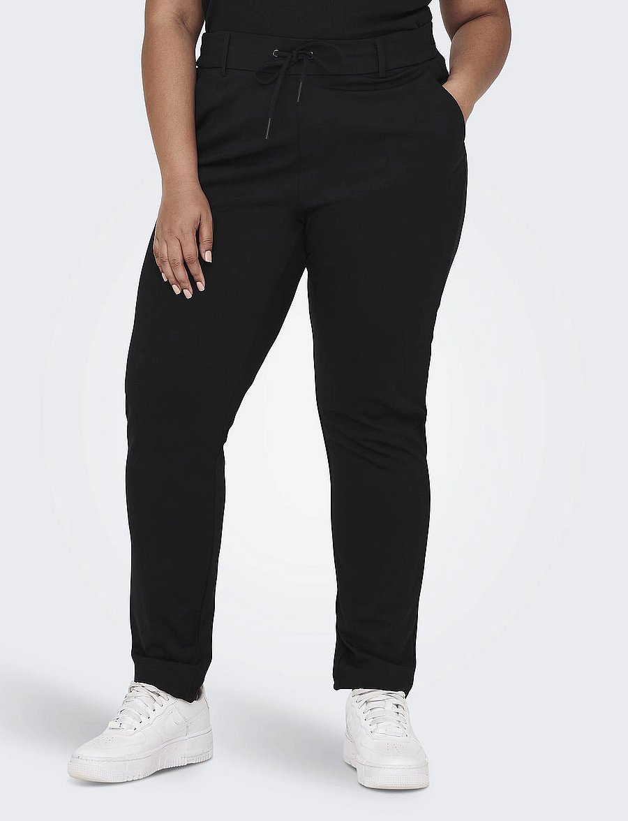 ONLY Carmakoma - CARGOLDTRASH CLASSIC PANT NOOS - slim fit-byxor - black - 0