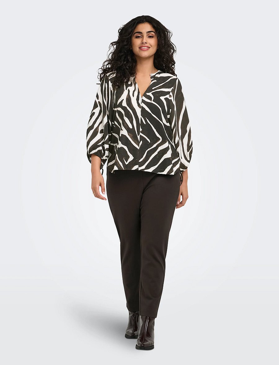 ONLY Carmakoma - CARGOLDTRASH CLASSIC PANT NOOS - slim fit-byxor - delicioso - 4