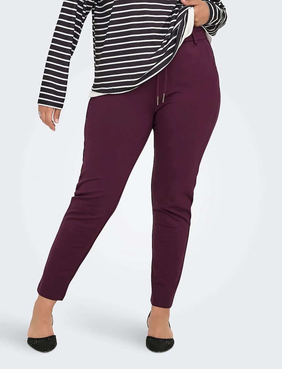 ONLY Carmakoma - CARGOLDTRASH CLASSIC PANT NOOS - slim fit bukser - port royale - 0