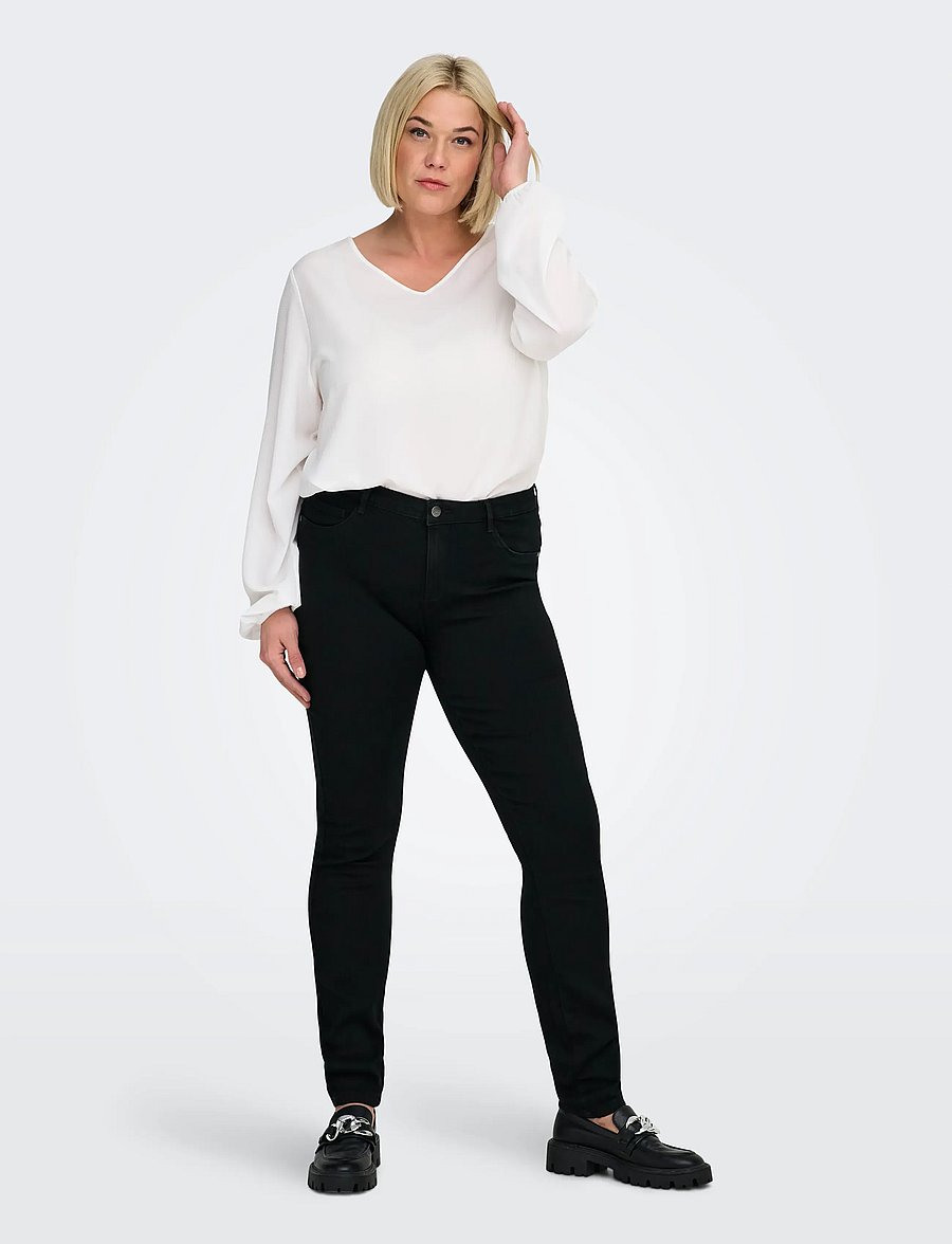 ONLY Carmakoma - CARTHUNDER LIFE P UP REG SK JNS BLA NOOS - skinny jeans - black - 0