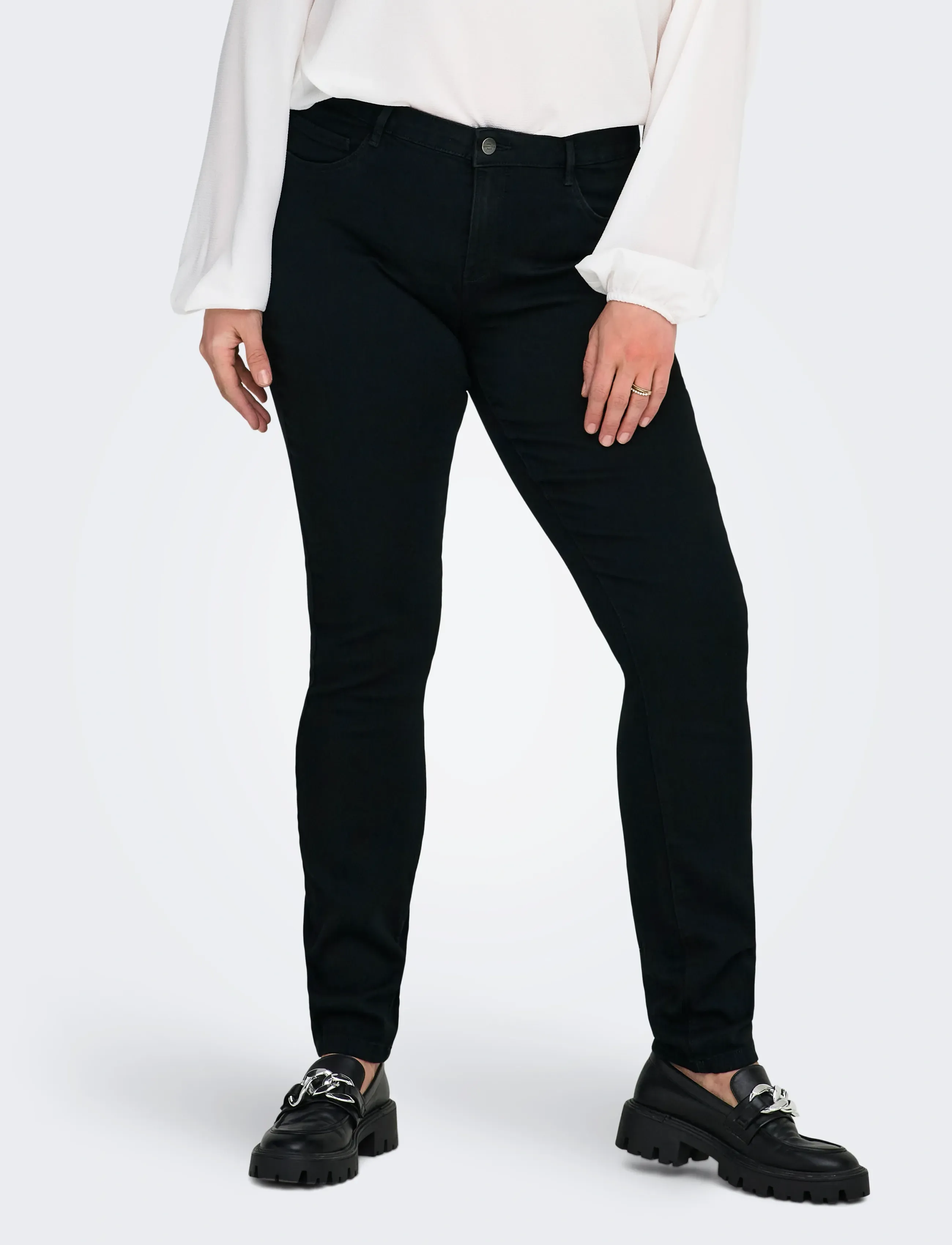 ONLY Carmakoma - CARTHUNDER LIFE P UP REG SK JNS BLA NOOS - black - 5