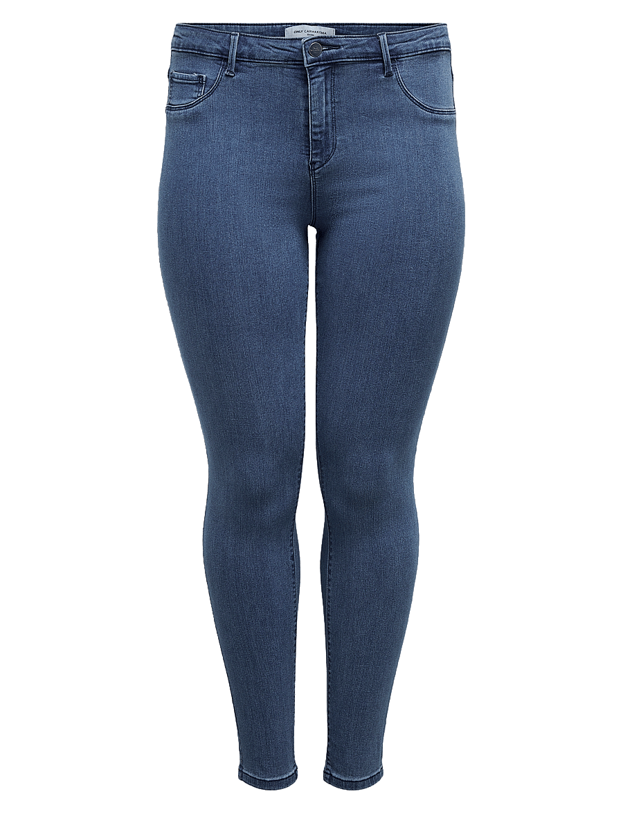ONLY Carmakoma - CARTHUNDER LIFE P UP REG SK DNM MBD NOOS - jeans skinny - medium blue denim - 1