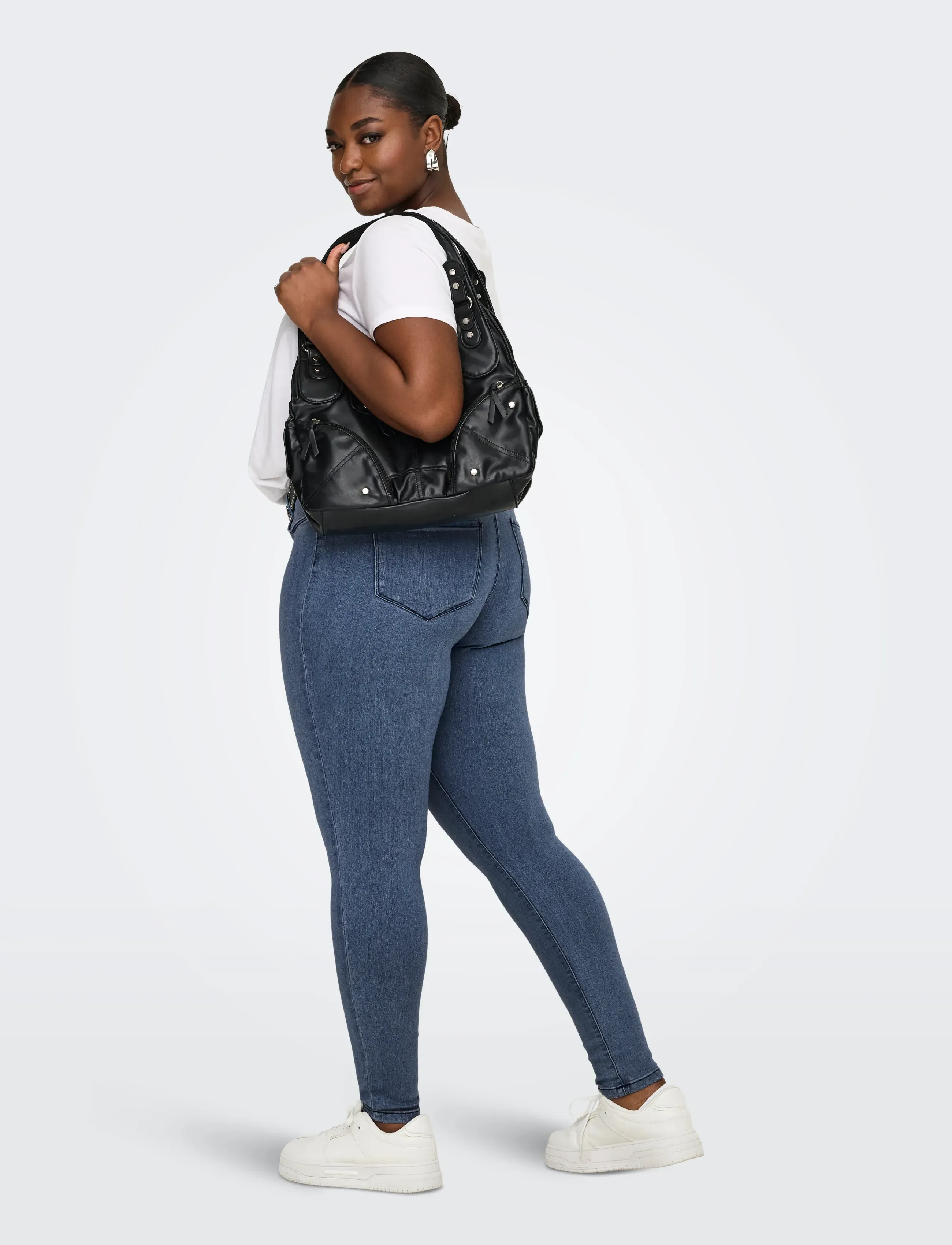 ONLY Carmakoma - CARTHUNDER LIFE P UP REG SK DNM MBD NOOS - jeans skinny - medium blue denim - 3