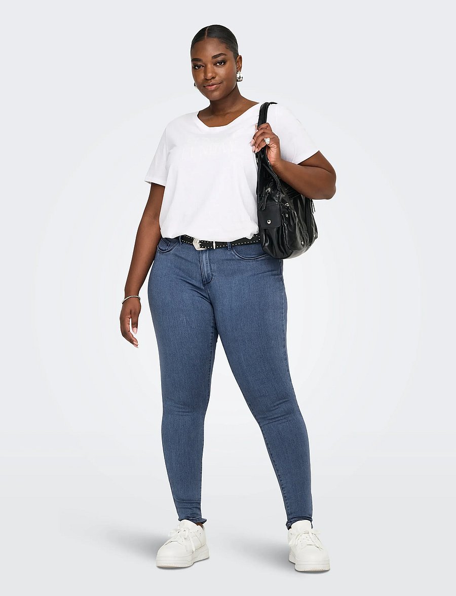 ONLY Carmakoma - CARTHUNDER LIFE P UP REG SK DNM MBD NOOS - jeans skinny - medium blue denim - 4