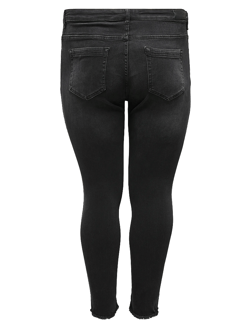 ONLY Carmakoma - CARWILLY REG ANK SKINNY JEANS BLACK NOOS - skinny jeans - black - 2