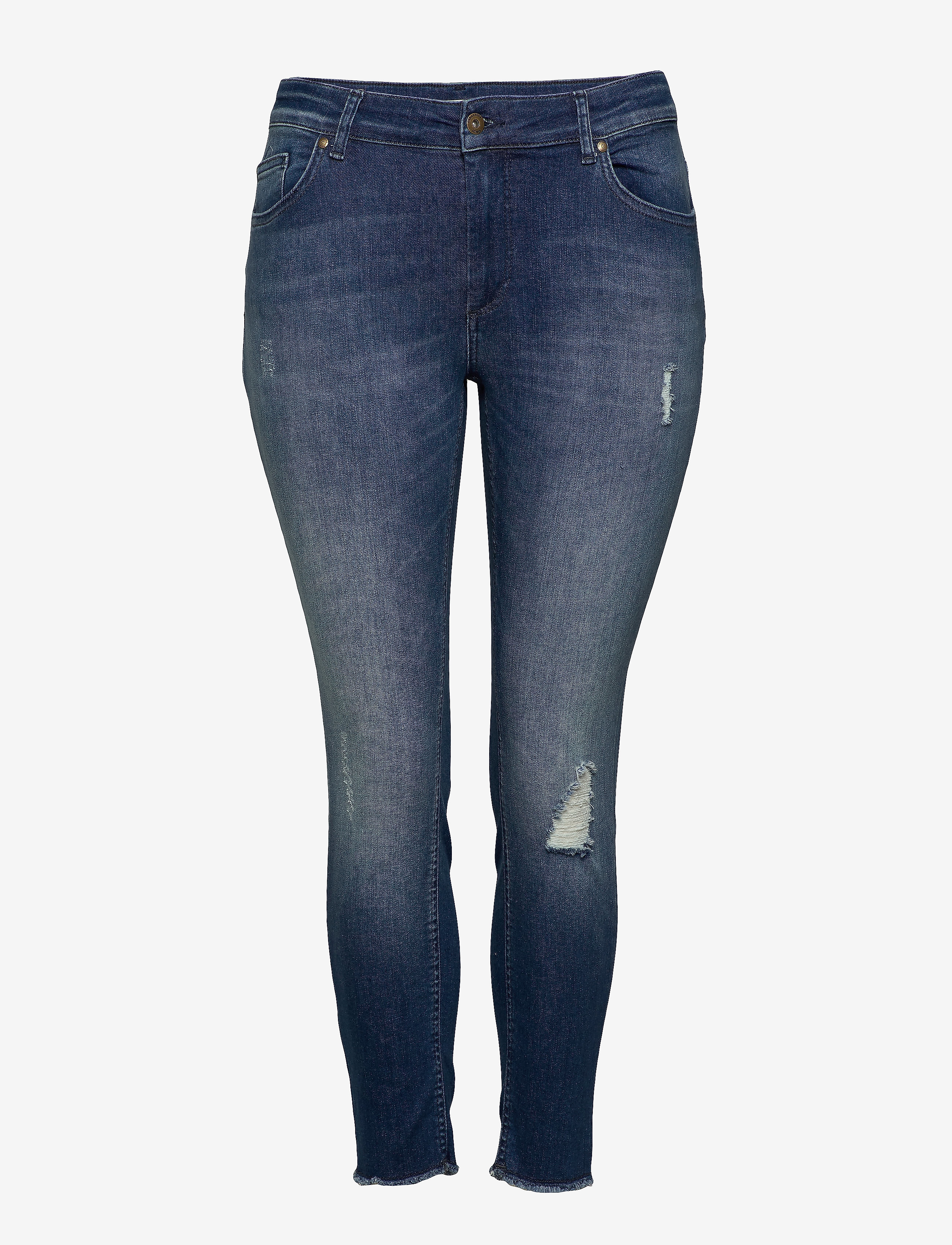 CARWILLY REG SKINNY ANK JEANS MBD NOOS - MEDIUM BLUE DENIM