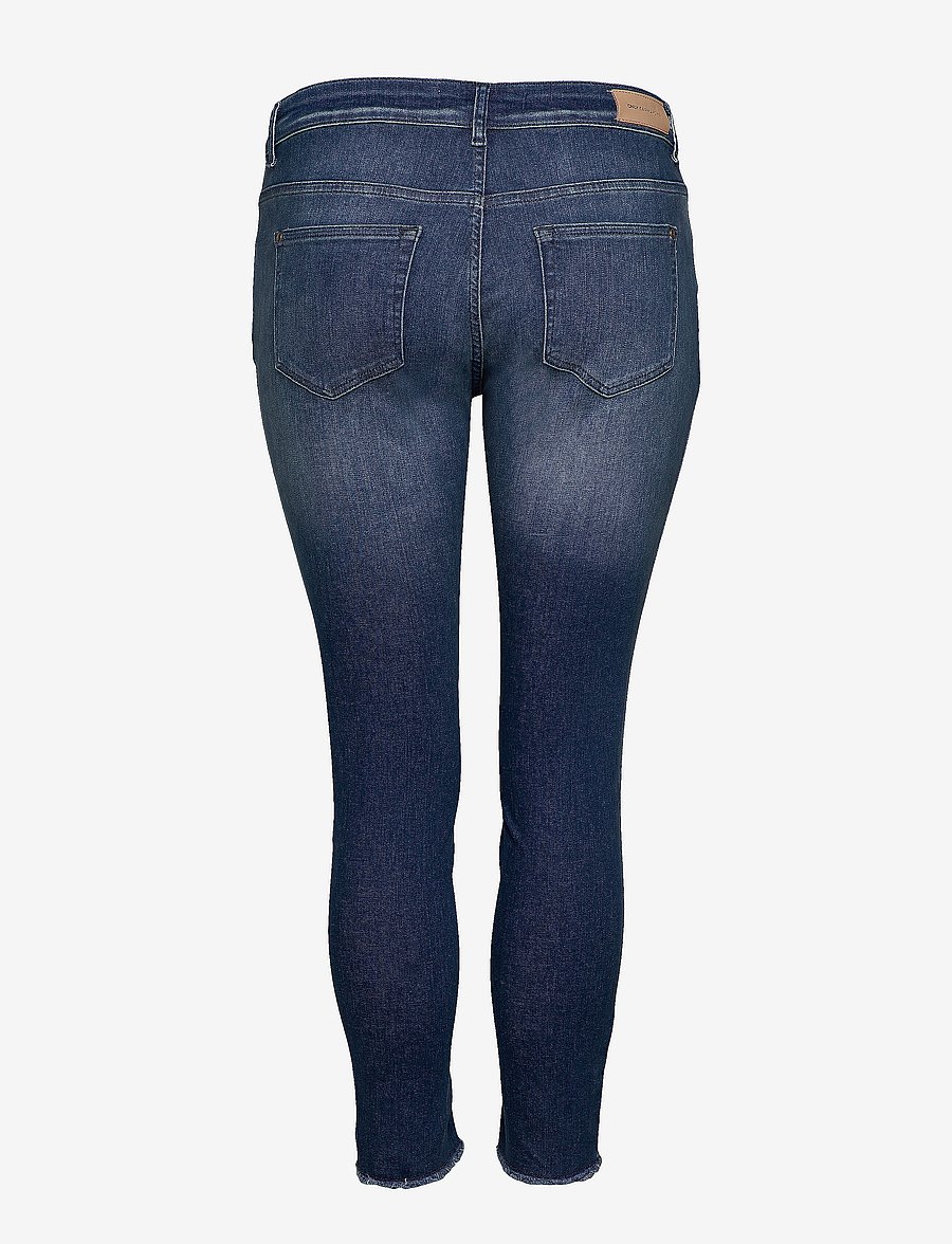ONLY Carmakoma - CARWILLY REG SKINNY ANK JEANS MBD NOOS - skinny jeans - medium blue denim - 2