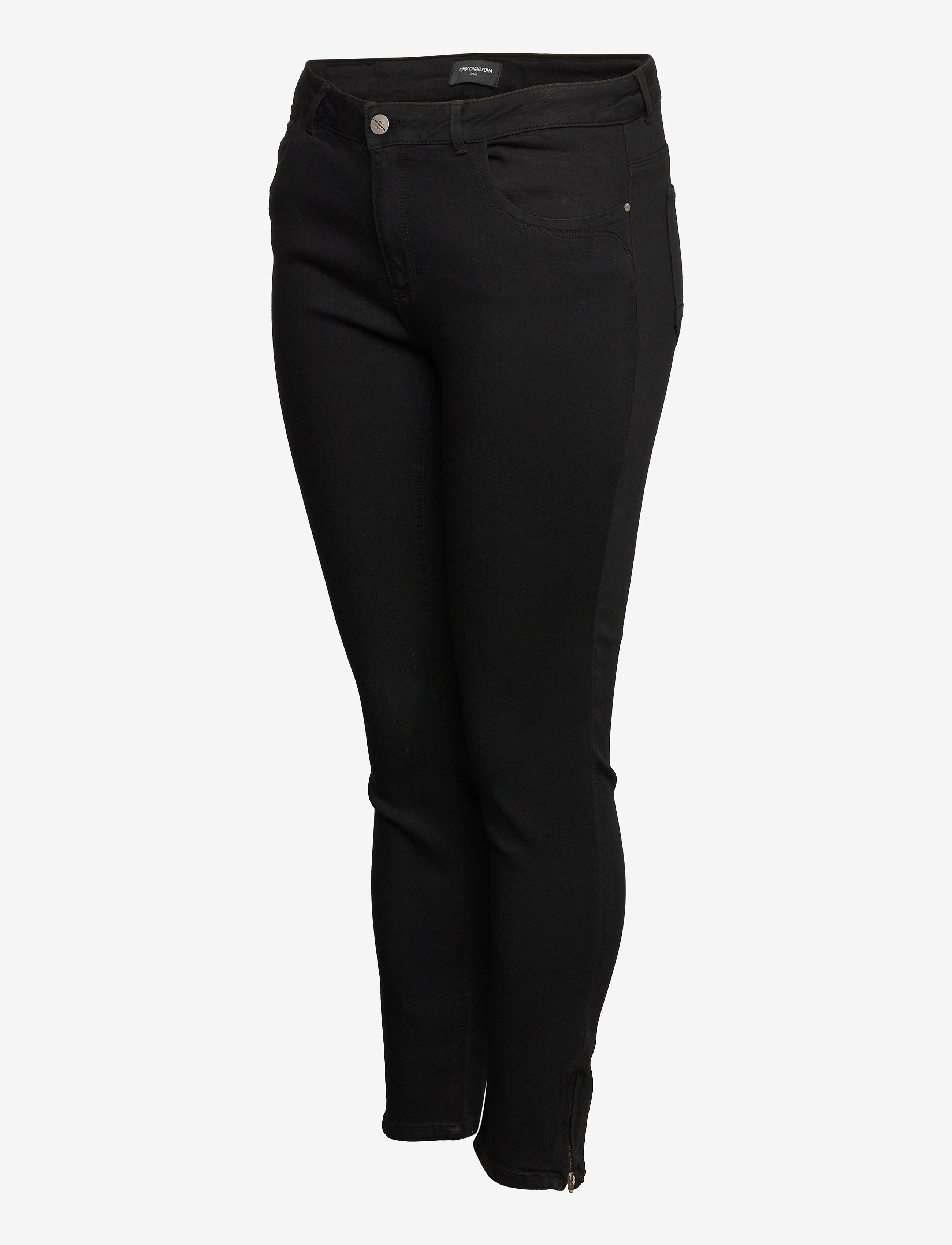 ONLY Carmakoma - CARKARLA LIFE REG SK ANK ZIP DNM - skinny jeans - black - 3