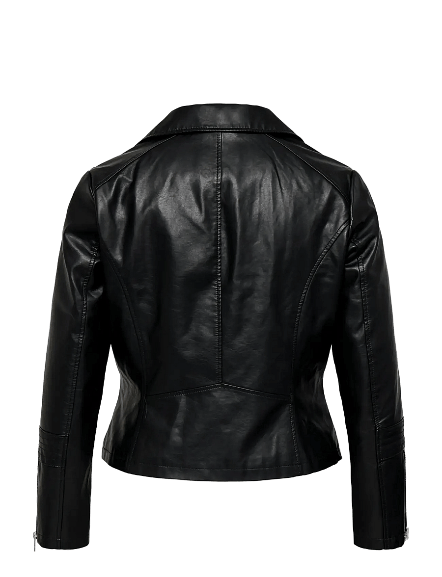 ONLY Carmakoma - CAREMMY FAUX LEATHER BIKER NOOS - frühlingsjacken - black - 2
