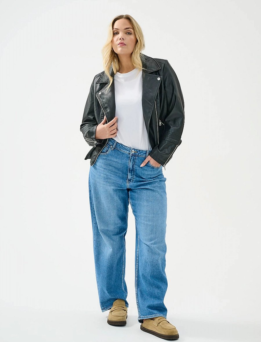 ONLY Carmakoma - CAREMMY FAUX LEATHER BIKER NOOS - frühlingsjacken - black - 0