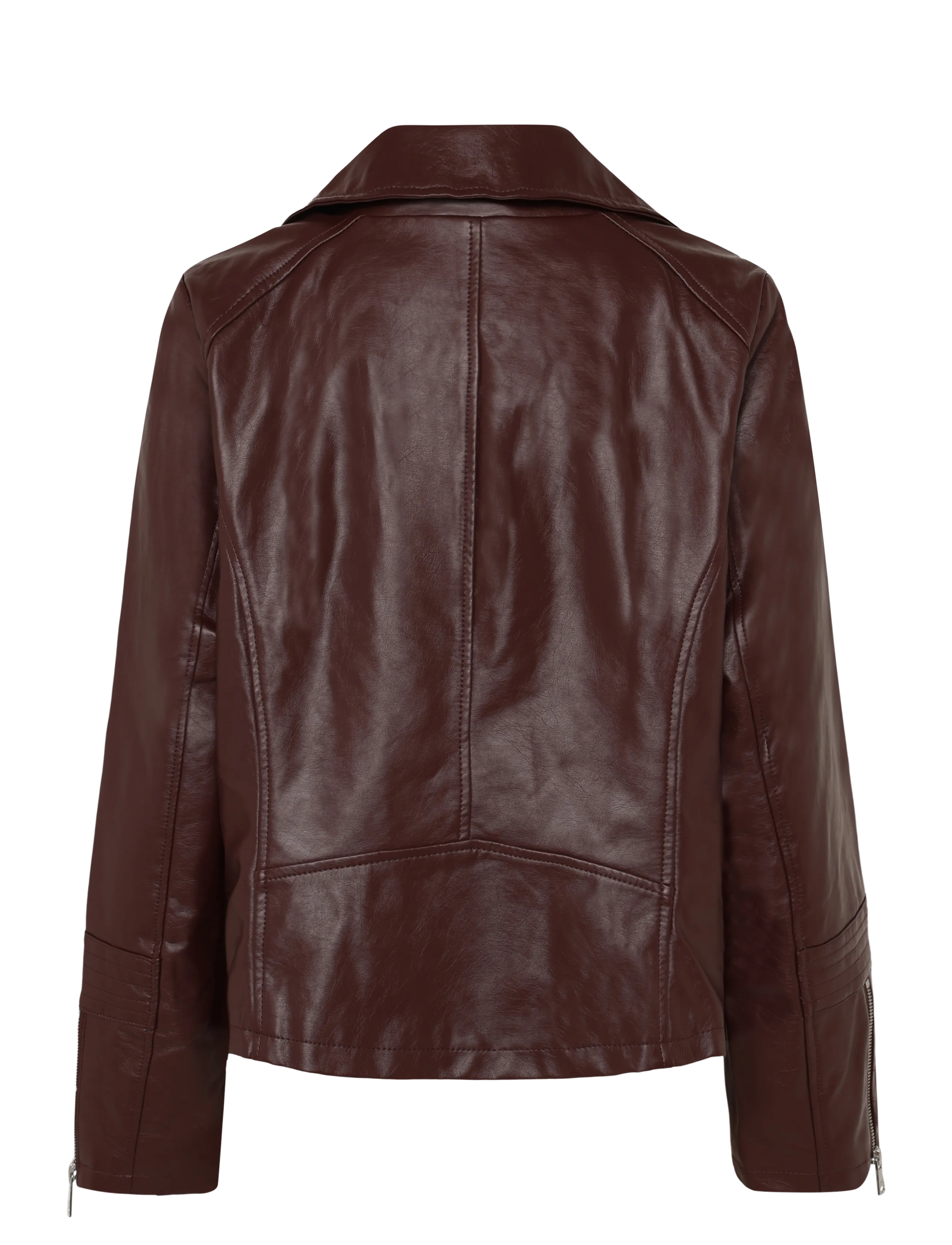 ONLY Carmakoma - CAREMMY FAUX LEATHER BIKER NOOS - frühlingsjacken - decadent chocolate - 1