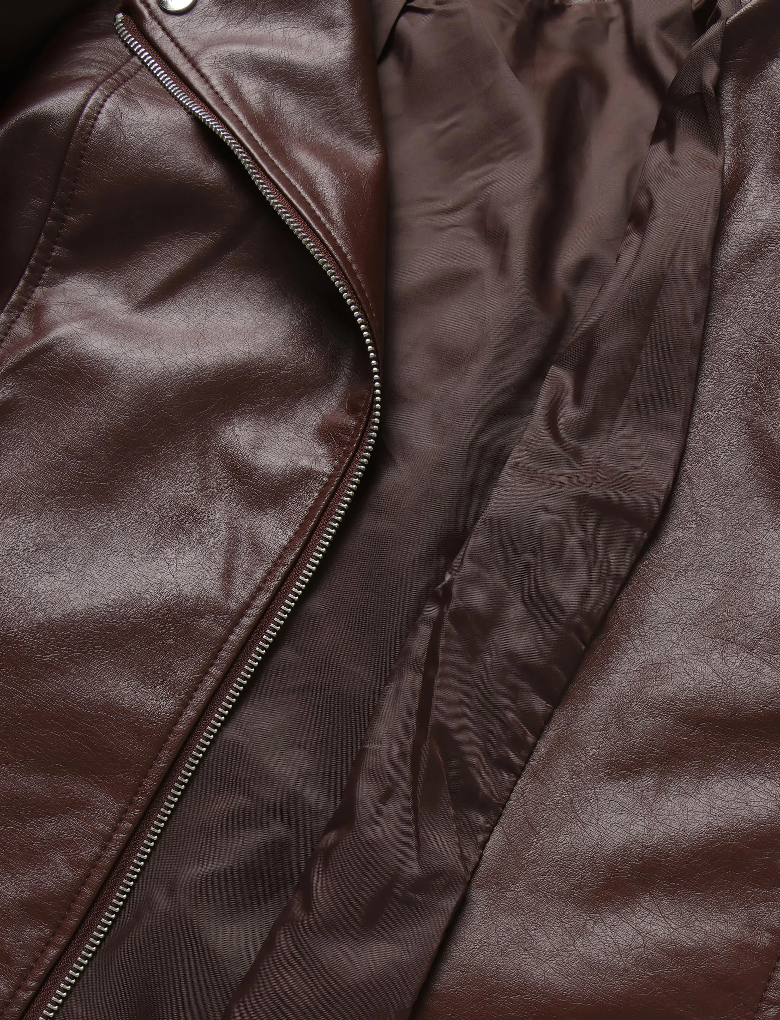 ONLY Carmakoma - CAREMMY FAUX LEATHER BIKER NOOS - frühlingsjacken - decadent chocolate - 4