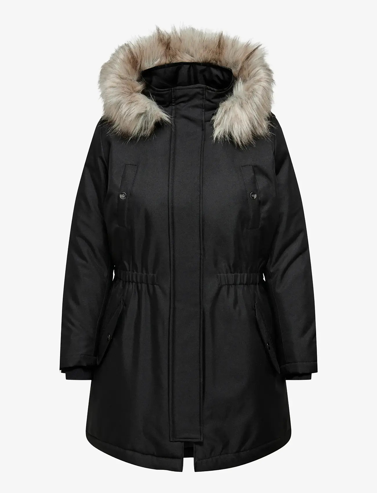 ONLY Carmakoma - CARIRENA PARKA COAT OTW - parkas - black - 1