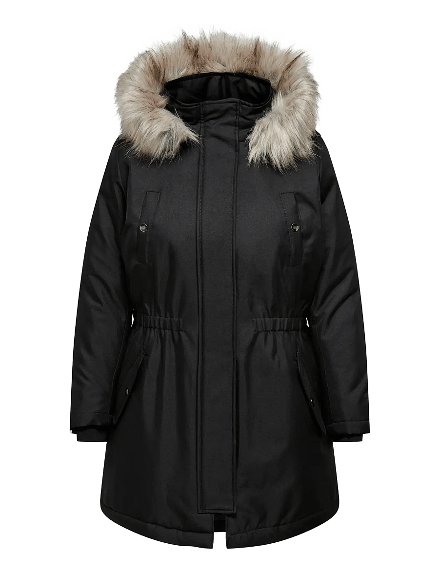 ONLY Carmakoma - CARIRENA PARKA COAT OTW - parkas - black - 1