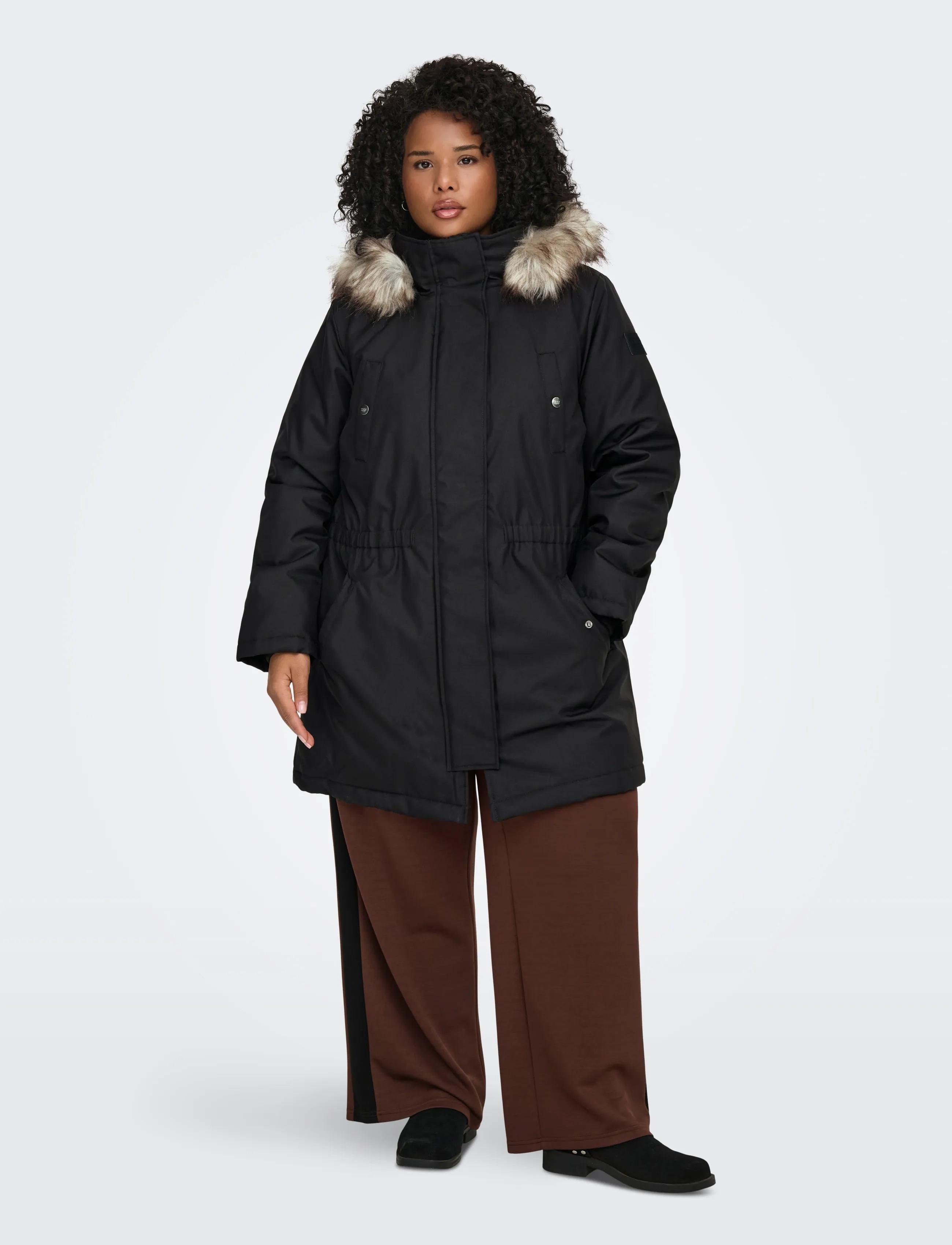 ONLY Carmakoma Carirena Parka Coat Otw, 54, Oberbekleidung, Schwarz - Coats, Frauen