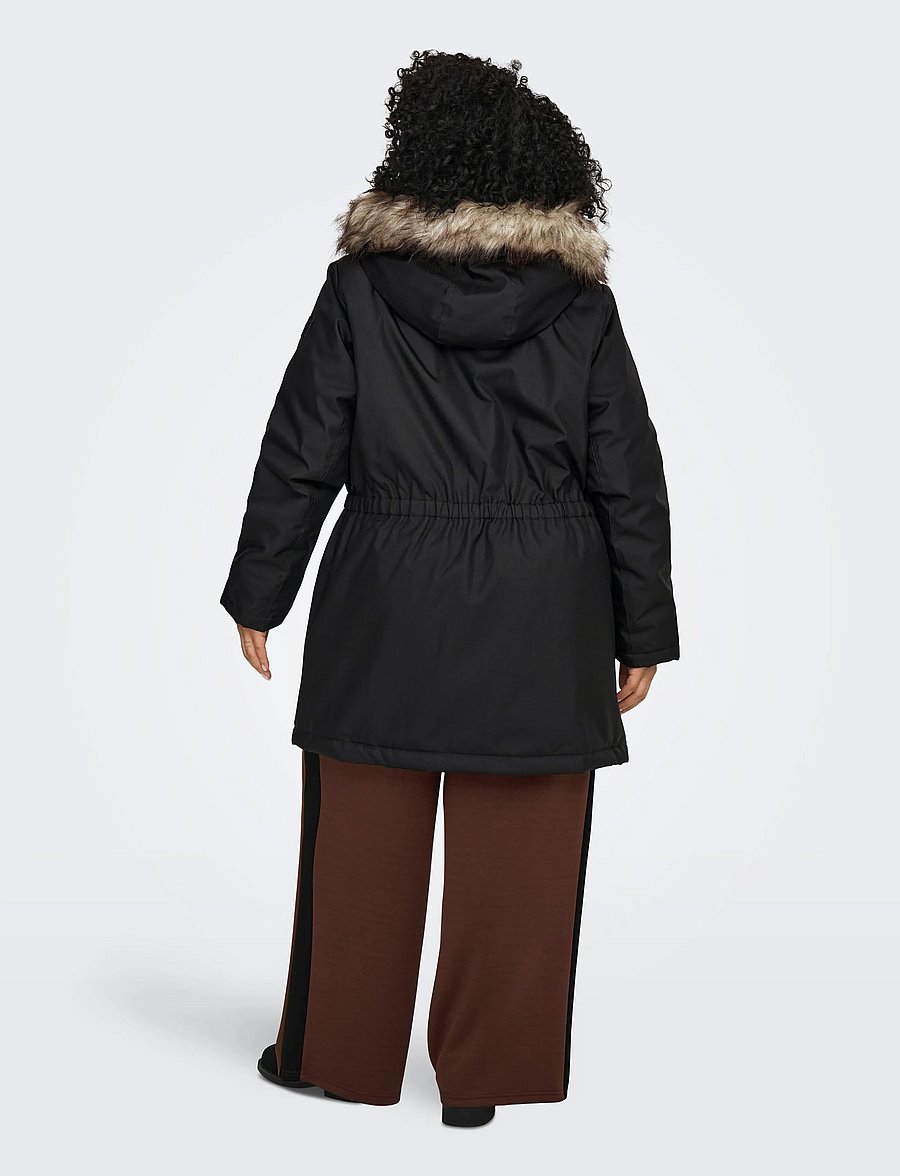 ONLY Carmakoma - CARIRENA PARKA COAT OTW - parkas - black - 3