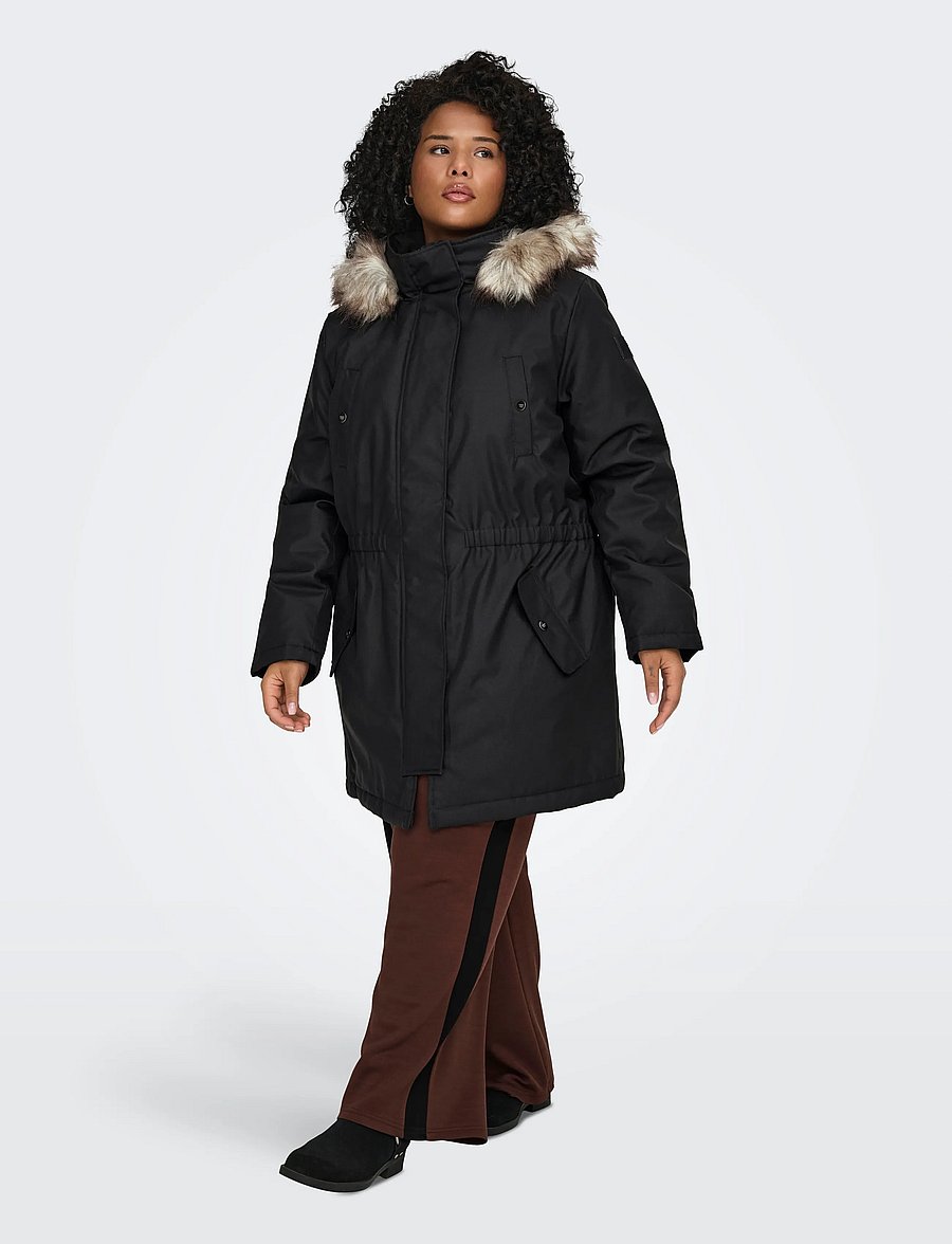 ONLY Carmakoma - CARIRENA PARKA COAT OTW - parkas - black - 4