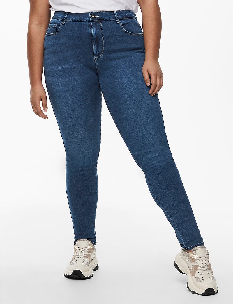 ONLY Carmakoma - CARAUGUSTA HW SK DNM JEANS BJ13964 NOOS - skinny jeans - medium blue denim - 0