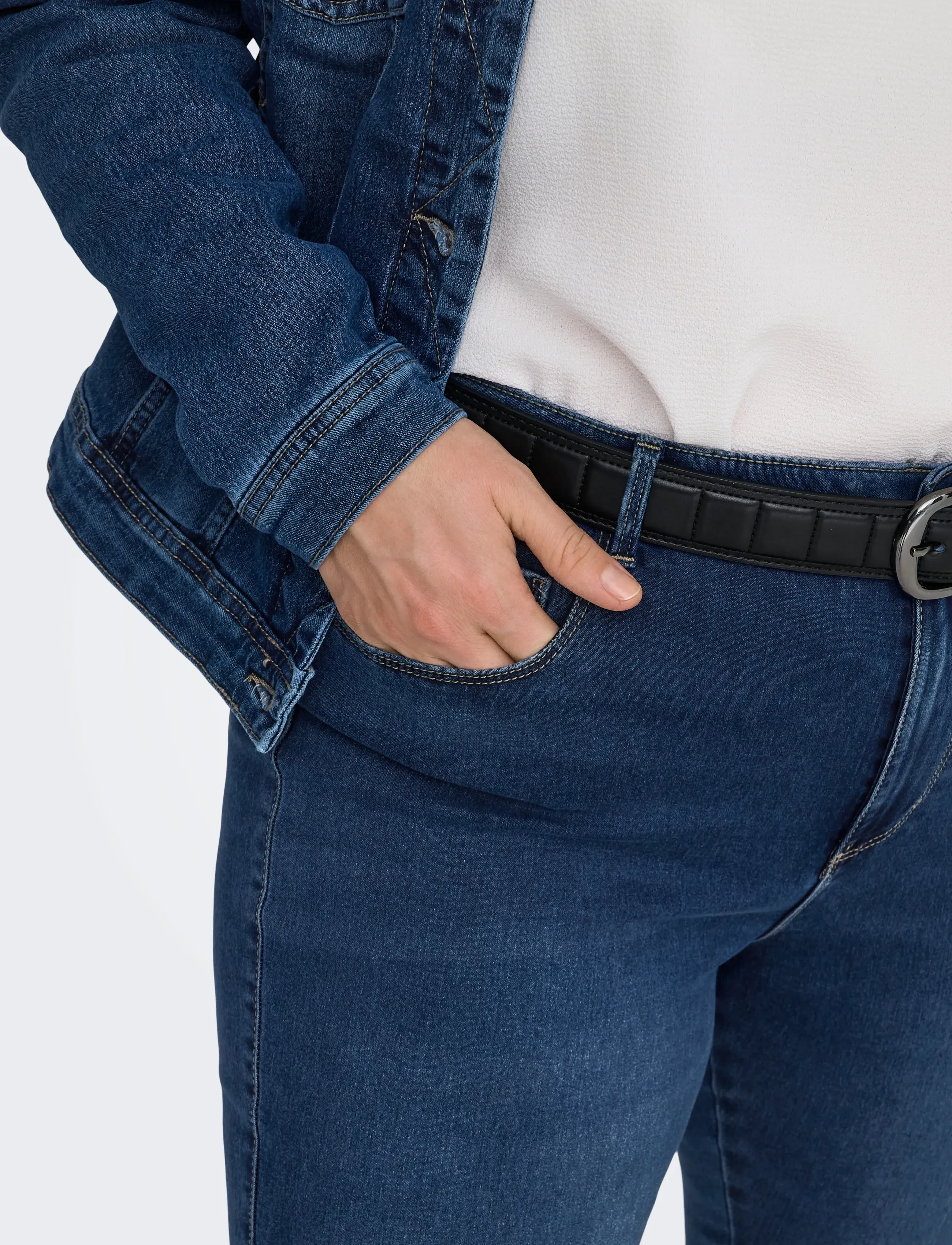 ONLY Carmakoma - CARAUGUSTA HW SK DNM JEANS  BJ13964 NOOS - jeans skinny - medium blue denim - 4