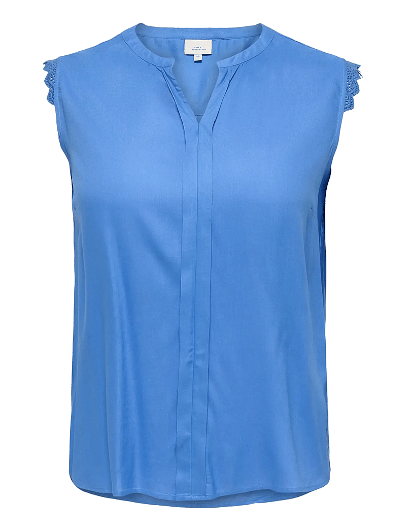 ONLY Carmakoma - CARMUMI S/L TOP WVN NOOS - varrukateta pluusid - ultramarine - 0
