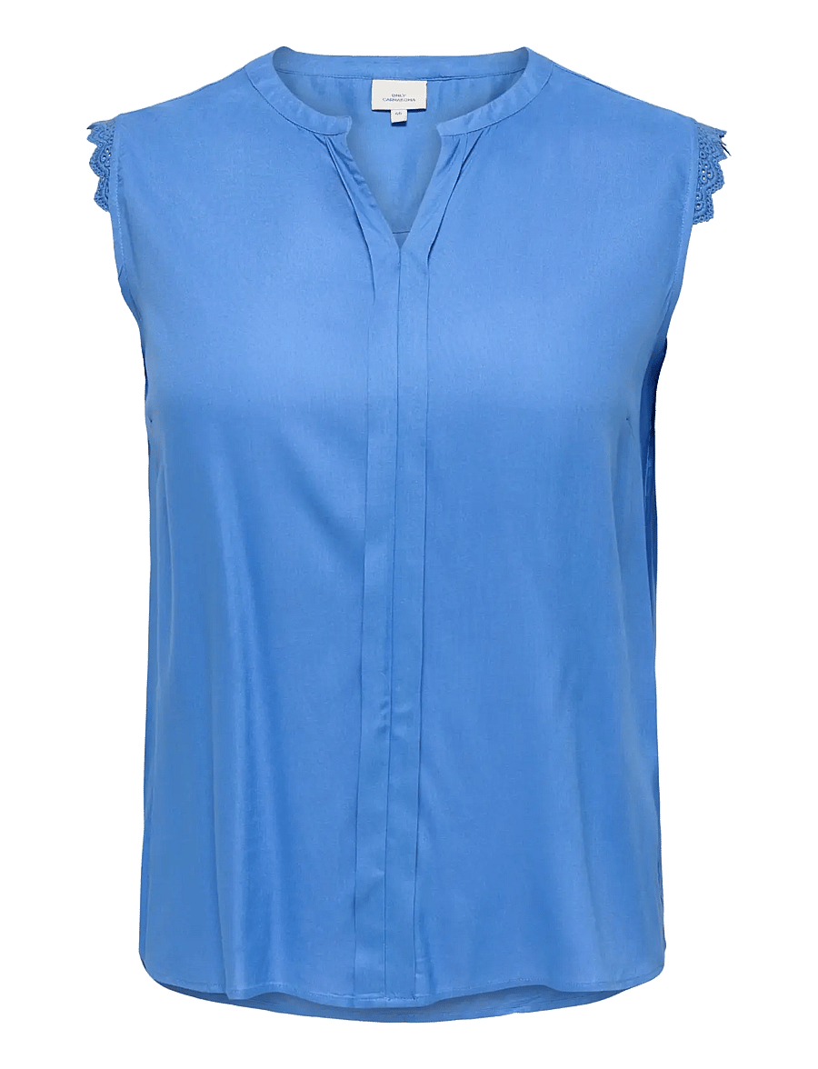 ONLY Carmakoma - CARMUMI S/L TOP WVN NOOS - Ärmellose blusen - ultramarine - 0