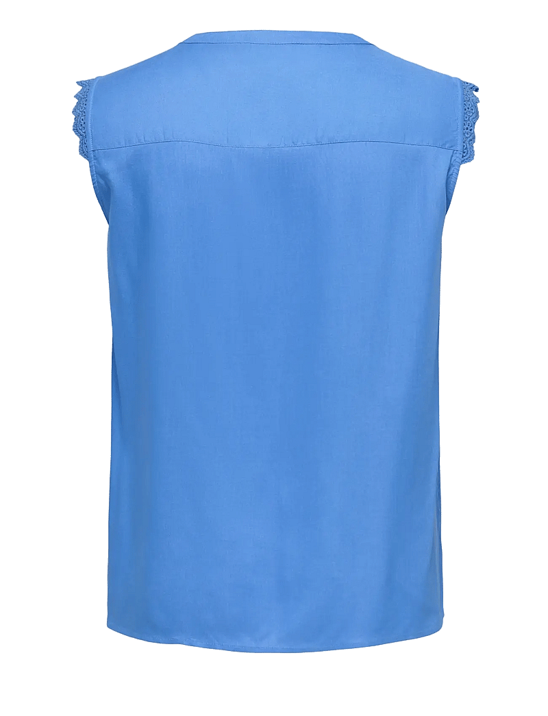 ONLY Carmakoma - CARMUMI S/L TOP WVN NOOS - varrukateta pluusid - ultramarine - 1