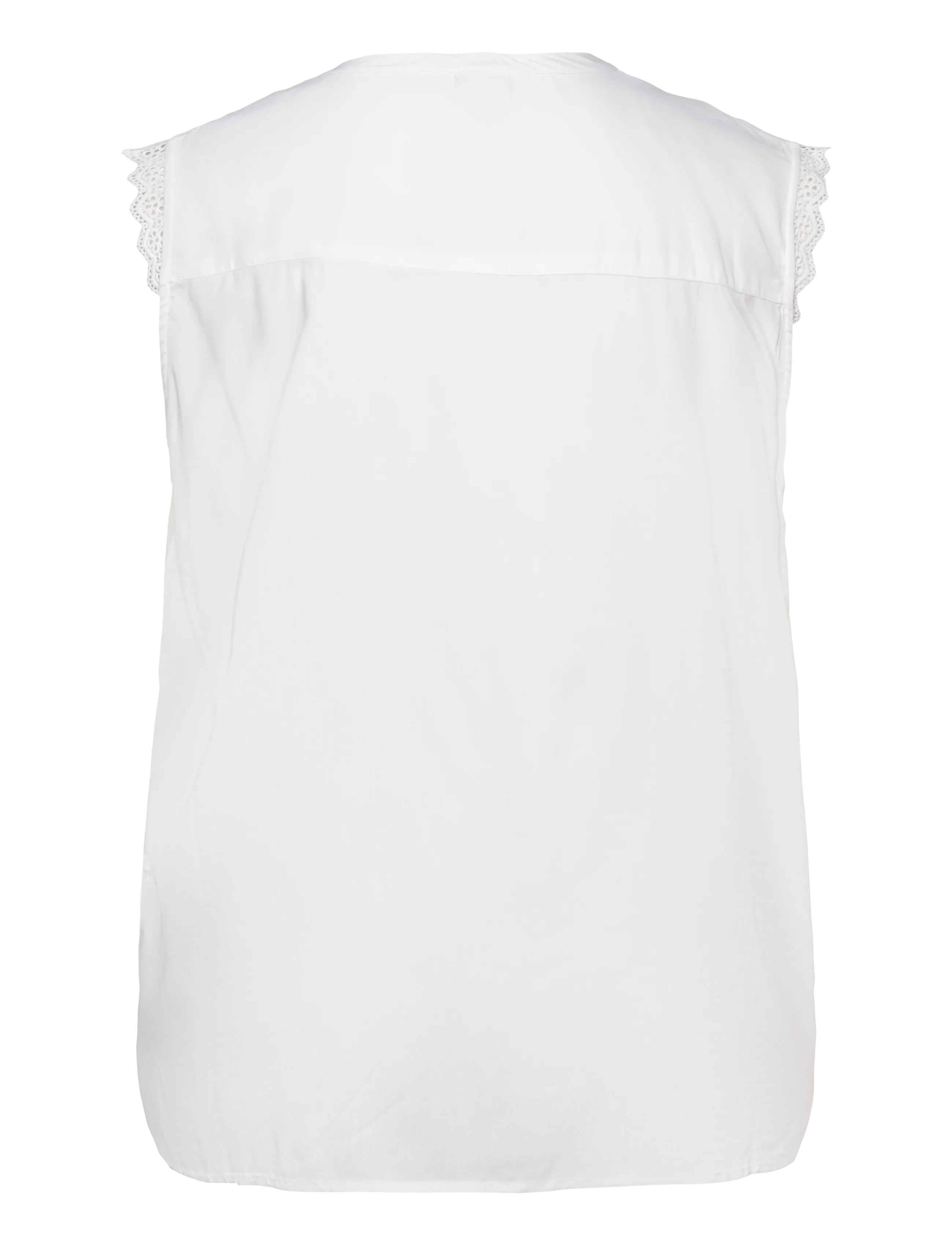 ONLY Carmakoma - CARMUMI S/L TOP WVN NOOS - blouses zonder mouwen - white - 1