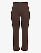 CARPEVER FLARED PANTS JRS NOOS - CHOCOLATE BROWN