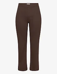 ONLY Carmakoma - CARPEVER FLARED PANTS JRS NOOS - laveste priser - chocolate brown - 0