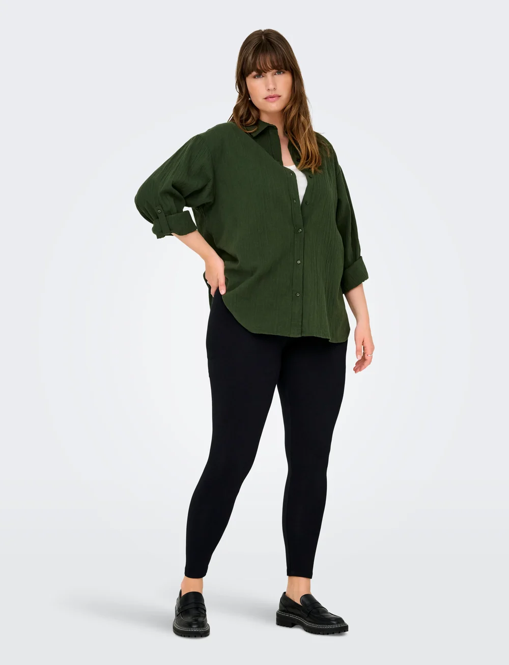 ONLY Carmakoma - CARTIME LIFE LEGGINGS NOOS - retuusid - black - 0