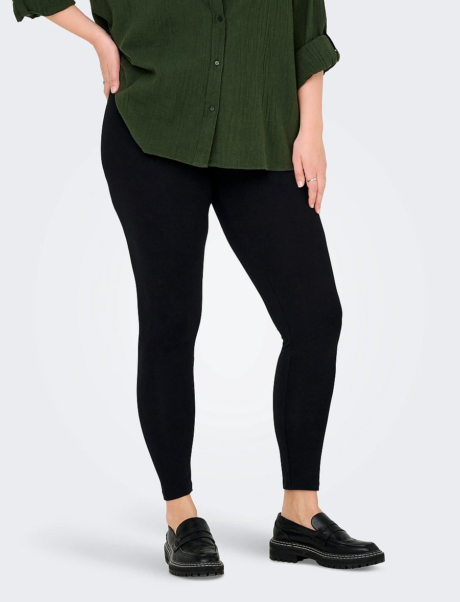 ONLY Carmakoma - CARTIME LEGGINGS NOOS - leggings - black - 4