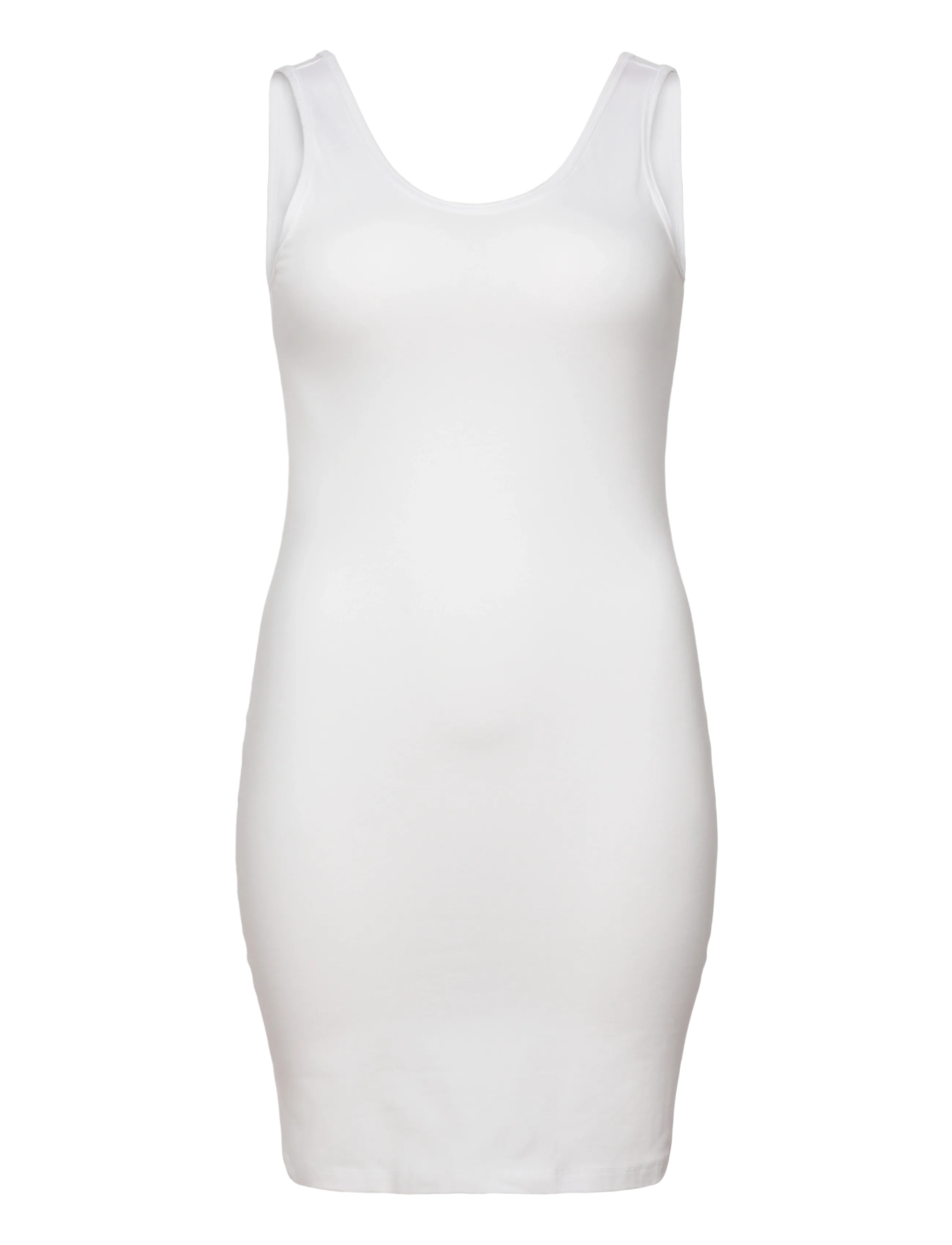ONLY Carmakoma CARTIME LIFE LONG TANK TOP - Tøj - BRIGHT WHITE / white