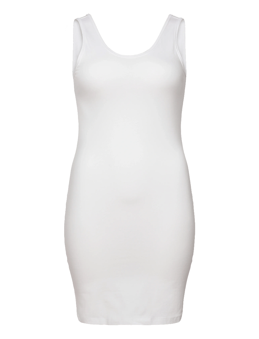 ONLY Carmakoma - CARTIME LIFE LONG TANK TOP - Ärmellose tops - bright white - 0