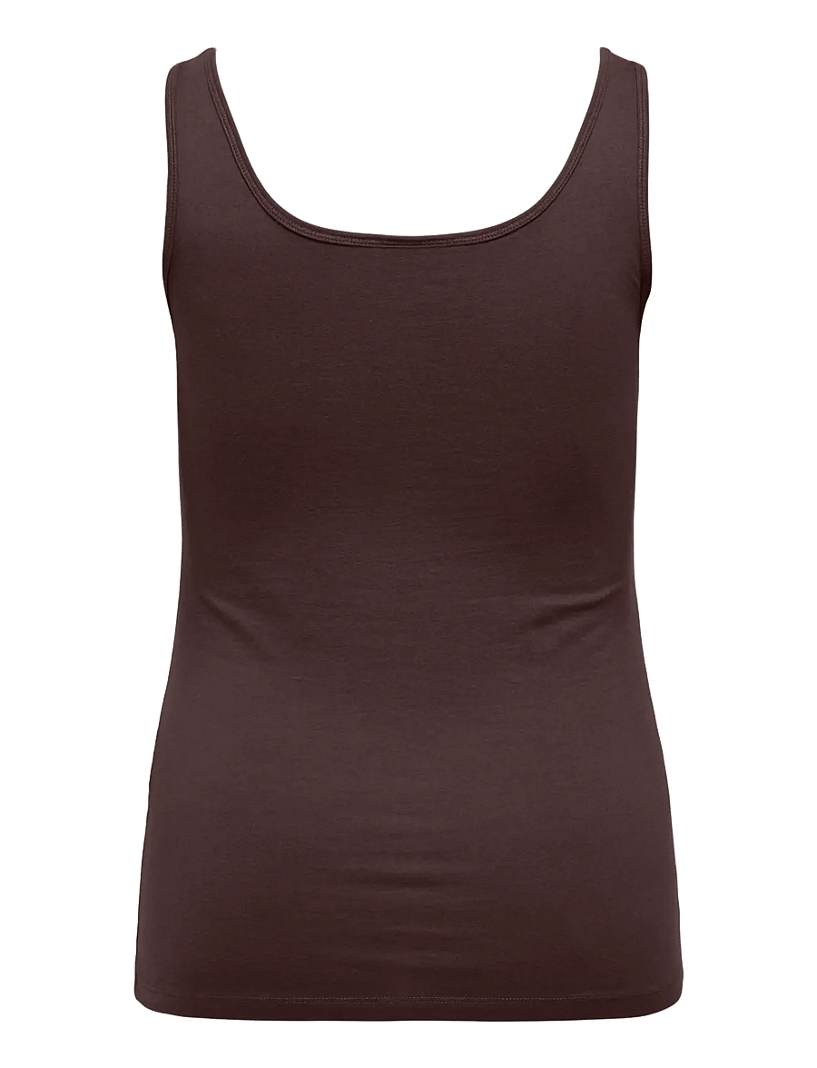 ONLY Carmakoma - CARTIME TANK TOP JRS - Ärmellose tops - coffee bean - 1