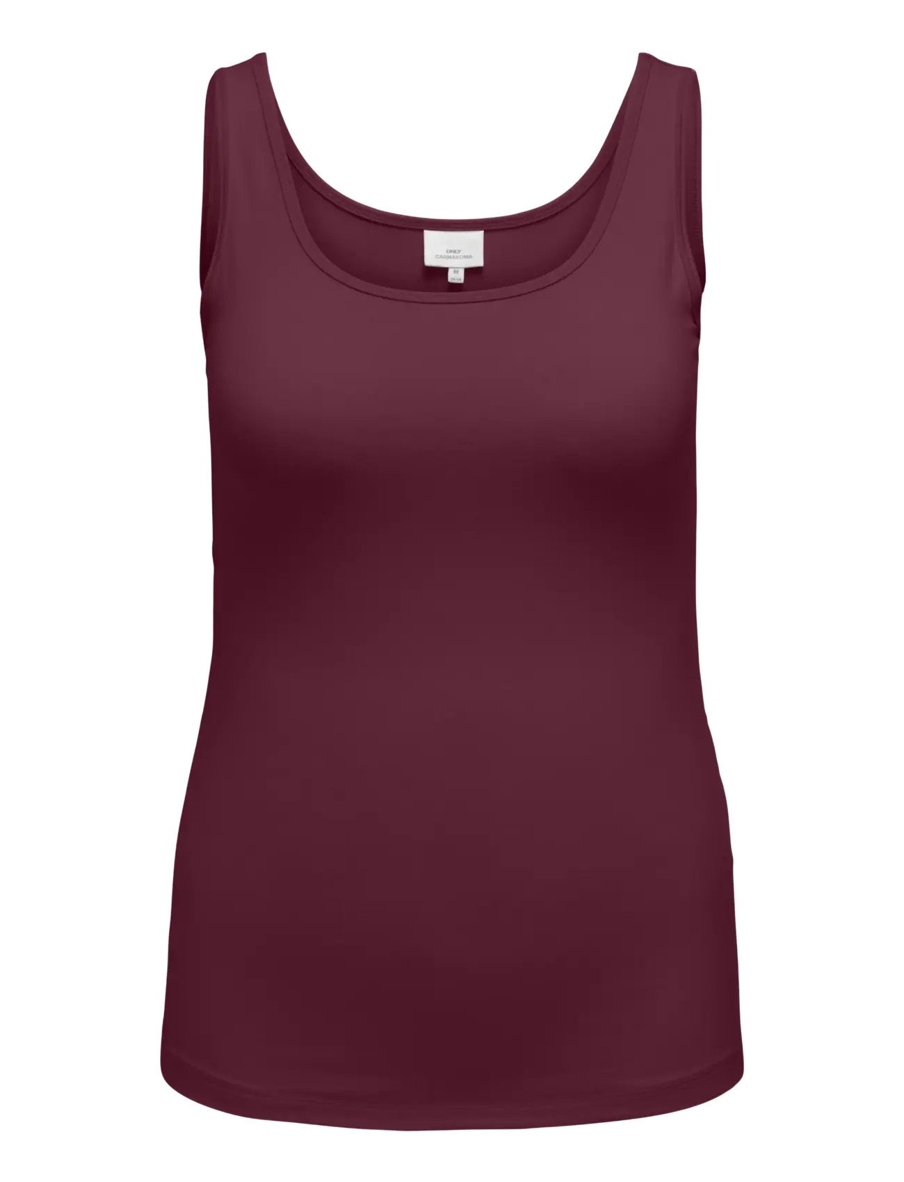 ONLY Carmakoma CARTIME TANK TOP JRS - Kläder - FIG / burgundy