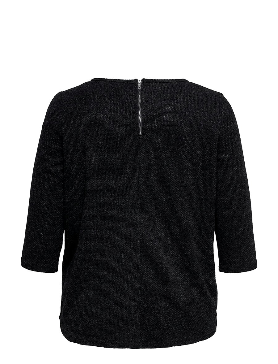 ONLY Carmakoma - CARMARTHA 3/4 TOP JRS - langärmlige tops - black - 2