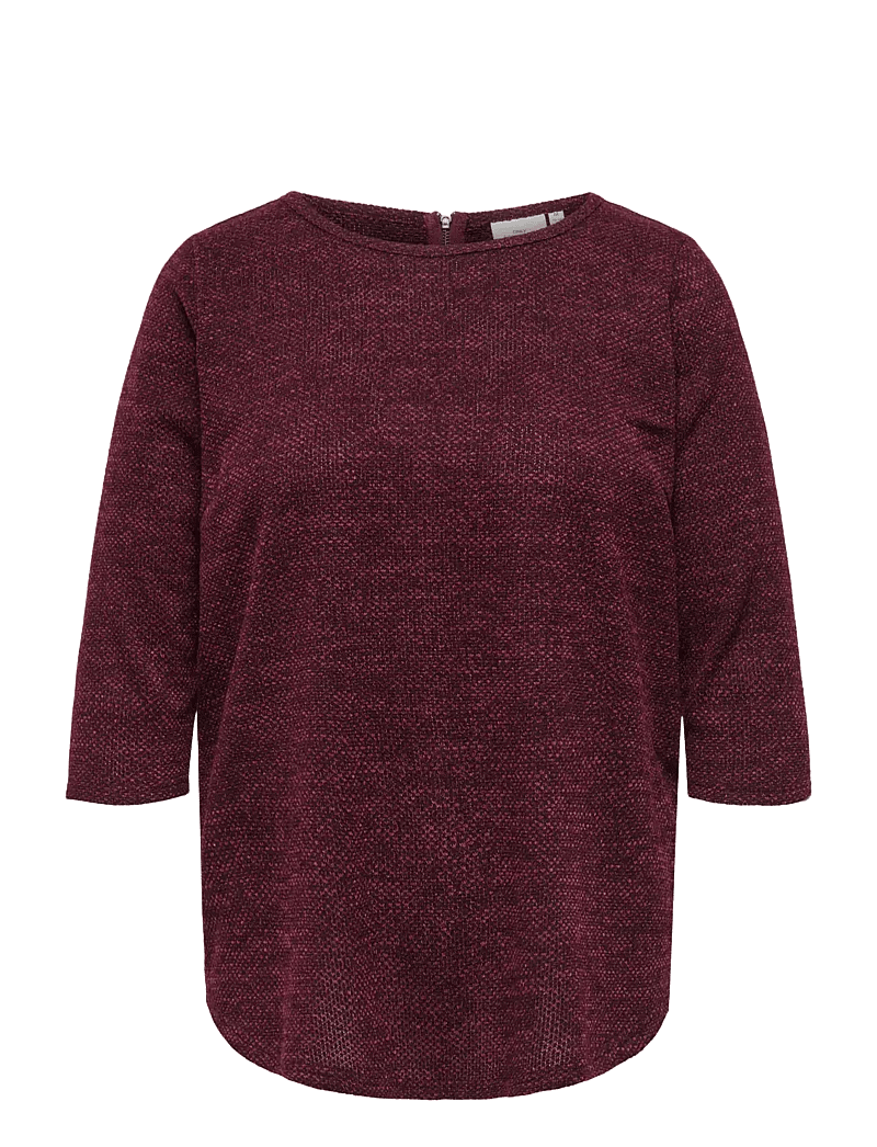 ONLY Carmakoma - CARMARTHA 3/4 TOP JRS - långärmade toppar - cabernet - 1