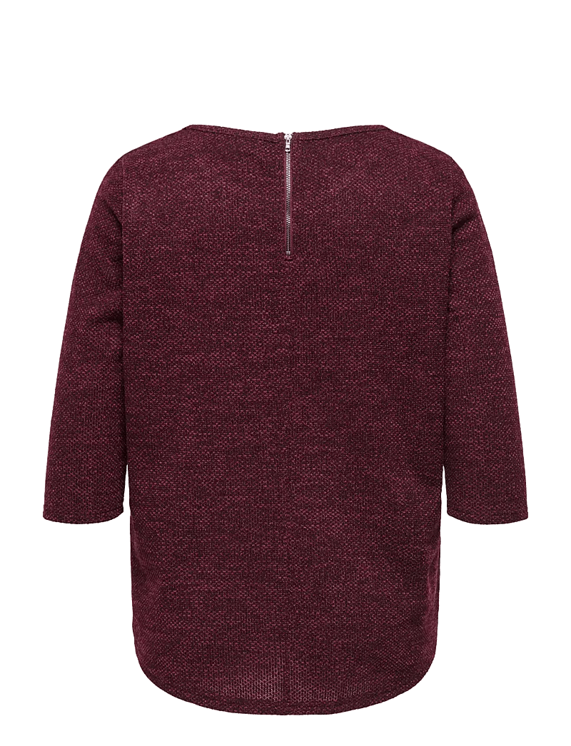 ONLY Carmakoma - CARMARTHA 3/4 TOP JRS - långärmade toppar - cabernet - 2