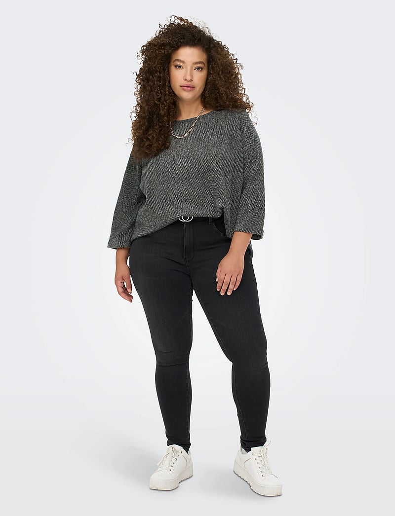 ONLY Carmakoma - CARMARTHA 3/4 TOP - dark grey melange - 4