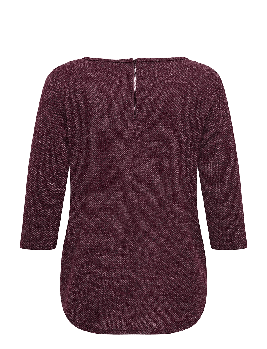 ONLY Carmakoma - CARMARTHA 3/4 TOP JRS - langärmlige tops - winetasting - 2